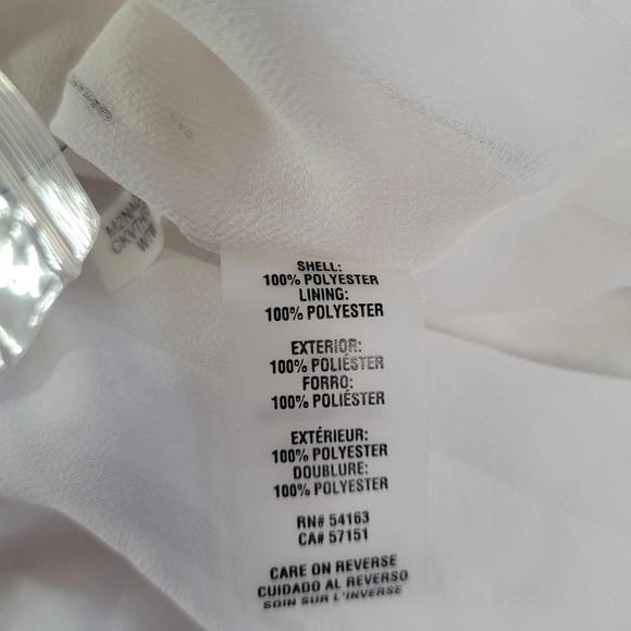 Calvin Klein NWT Women's Size L White Blouse Top - Picture 7 of 12
